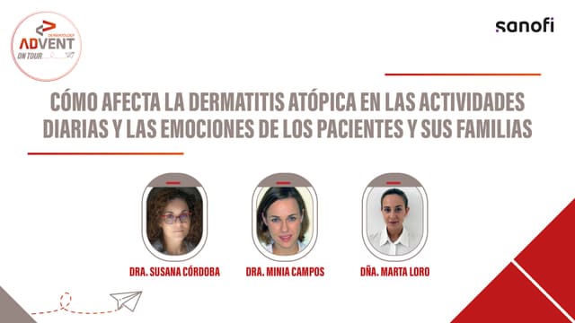 CÓMO AFECTA LA DERMATÍTIS ATÓPICA EN LAS ACTIVIDADES DIARIAS Y LAS EMOCIONES DE LOS PACIENTES Y SUS FAMILIAS
